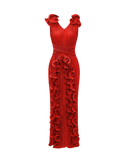 3D Floral Maxi Dress