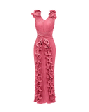 3D Floral Maxi Dress