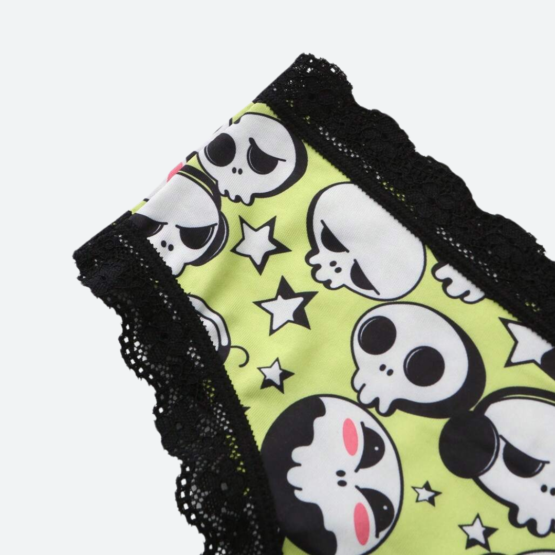 Skull & Moon Panties Set