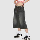 Wash Wide-Leg Denim
