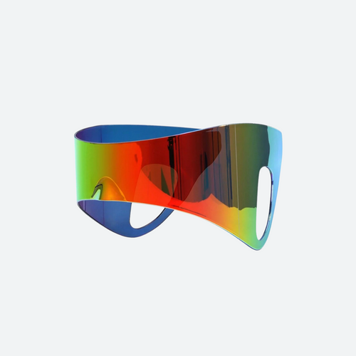 Lunettes de soleil surdimensionnées à dégradé de couleurs