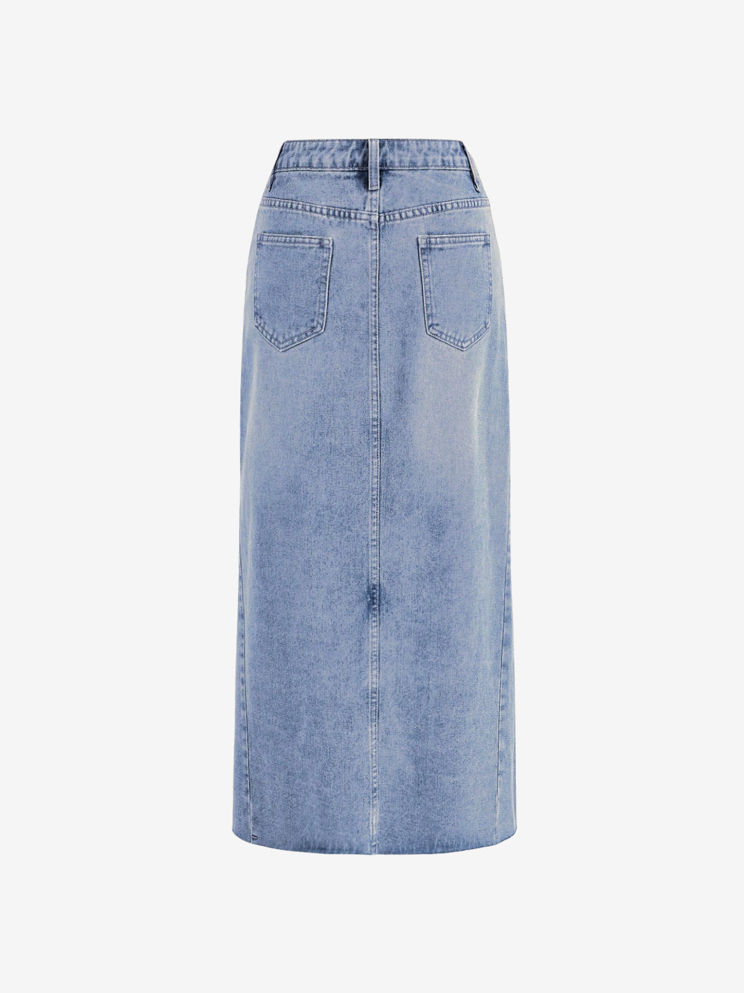 Vintage Denim Midi Skirt