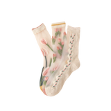 Chaussettes à imprimé floral