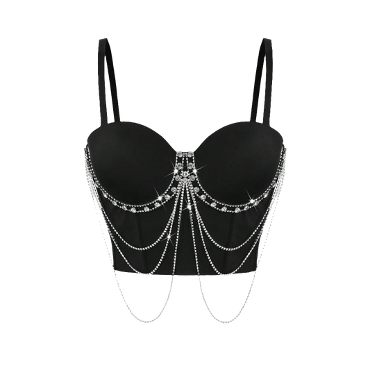 Rhinestone Chain Corset