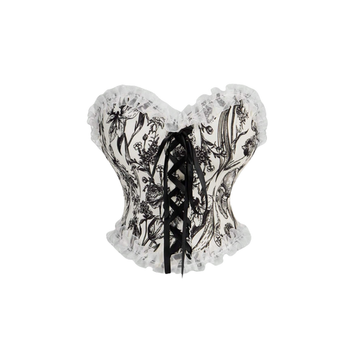 Haut corset fleuri vintage