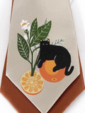 Orange cat Tie