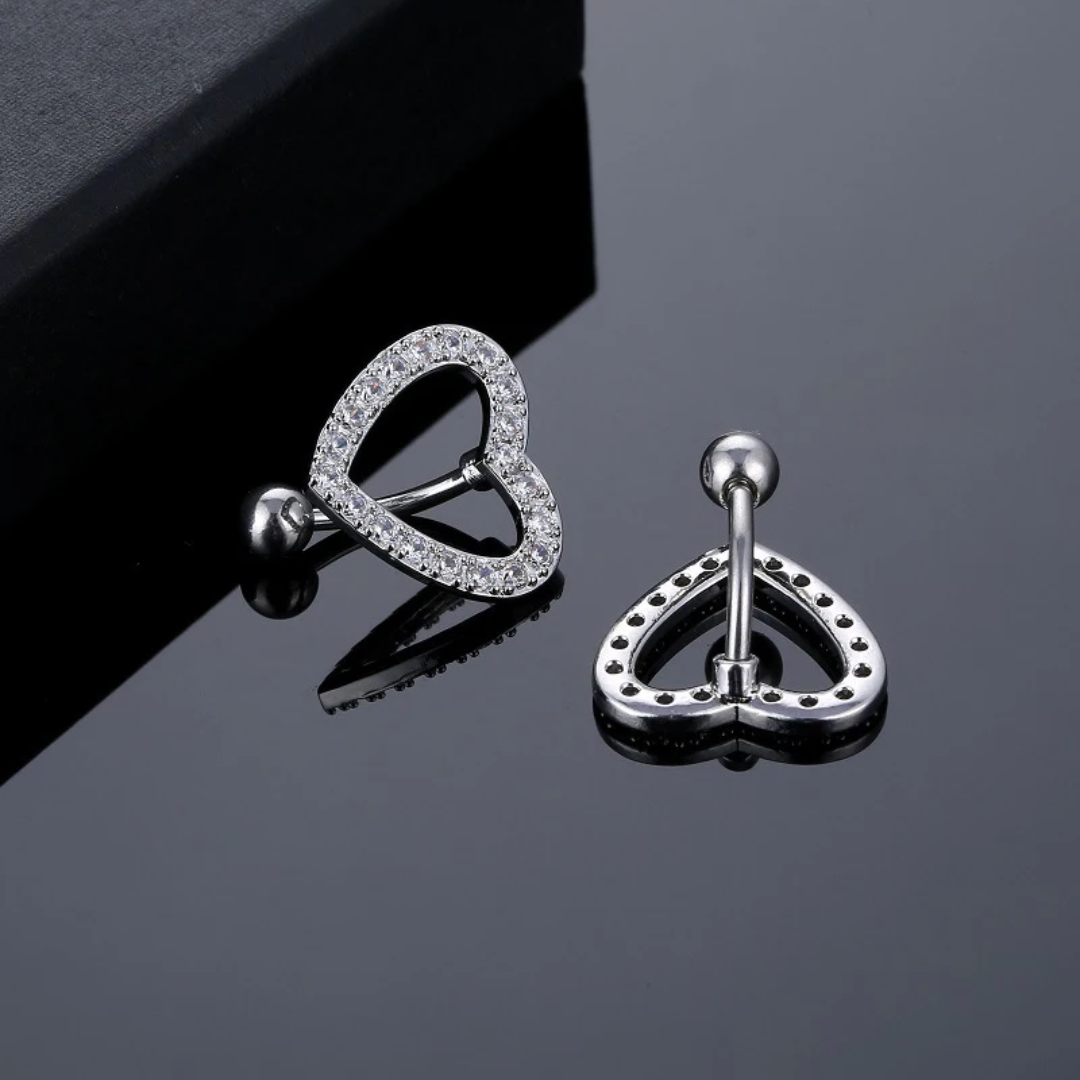 Piercing cœur inversé