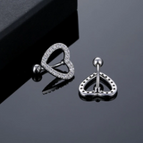 Piercing cœur inversé