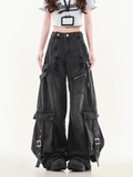 Cargo Wide-Leg Jeans