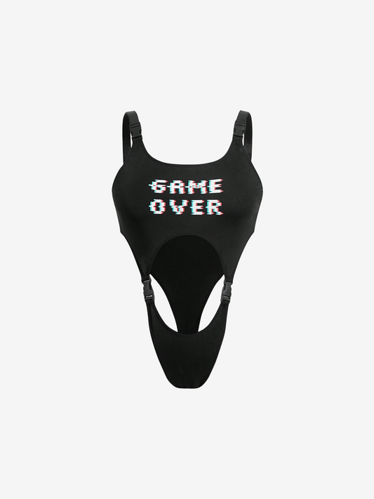 Game Over Cut-Out Bodysuit