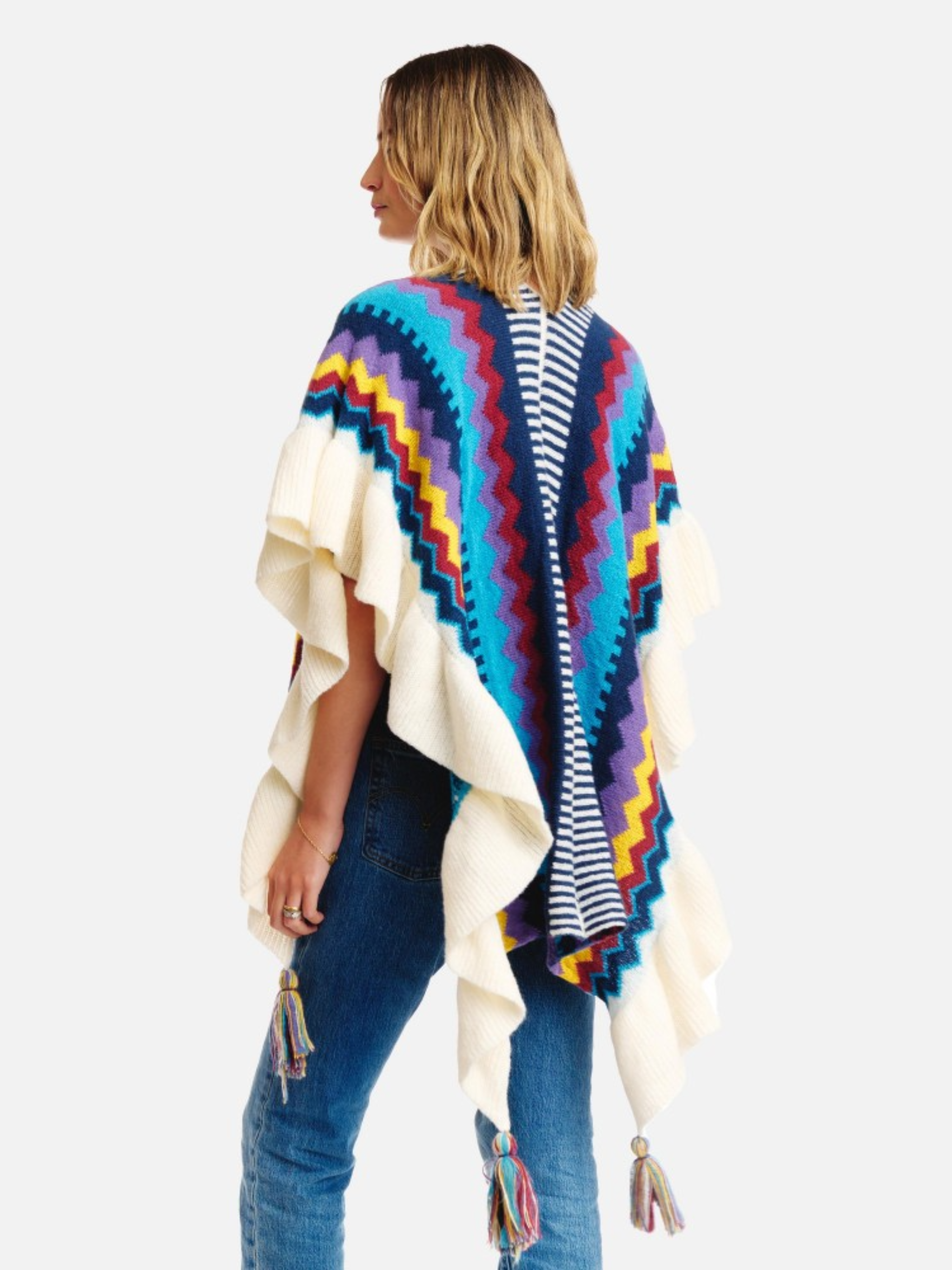 Ruffles Open Poncho