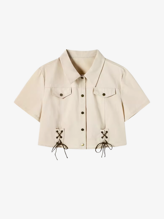 Cropped Utility Shirt