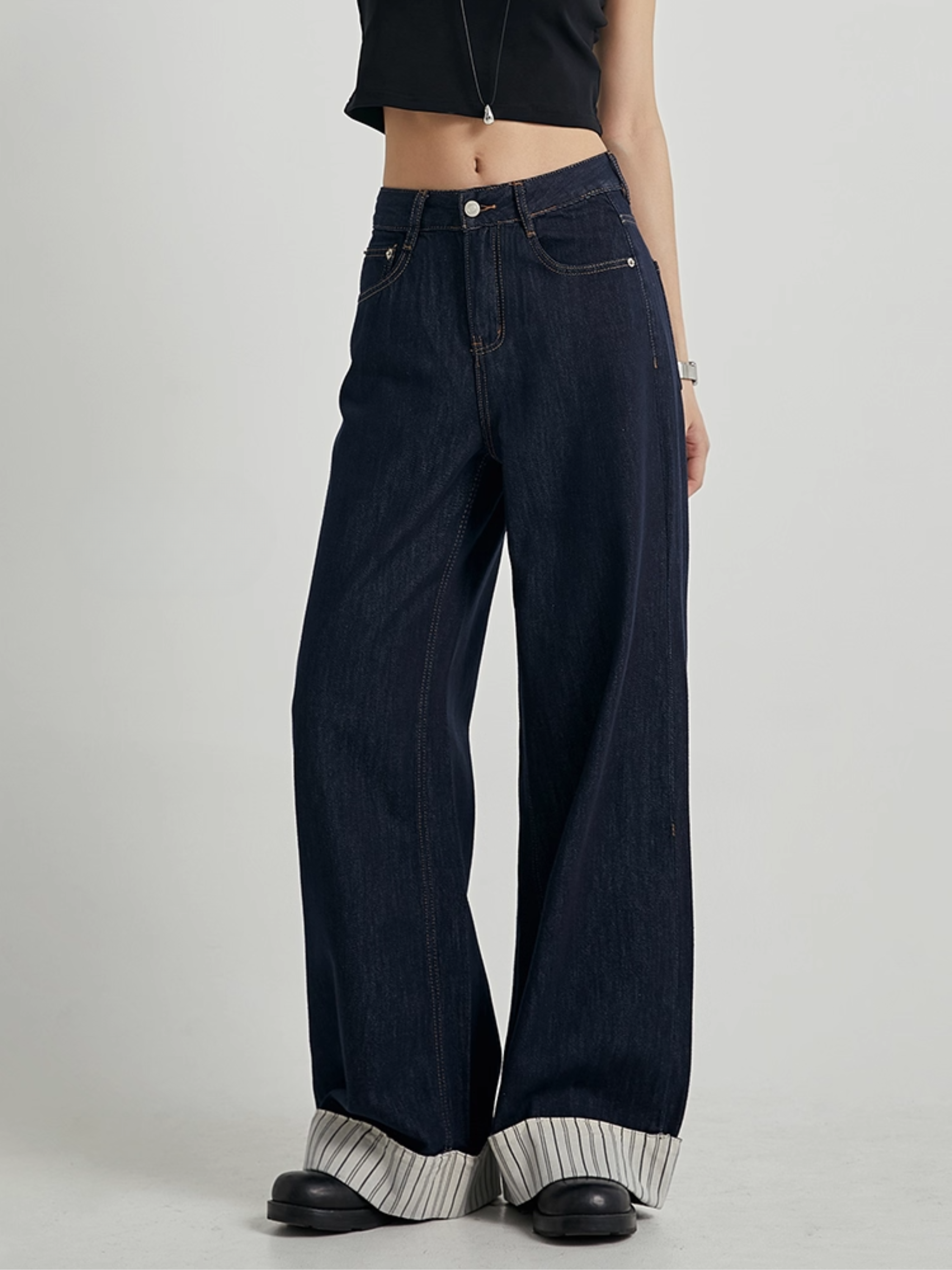 High Waisted Wide Leg Jeans