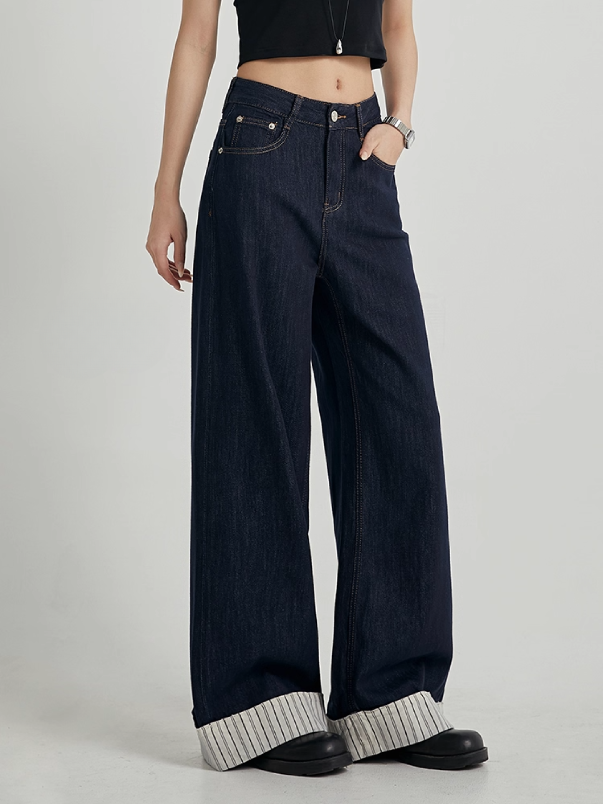 High Waisted Wide Leg Jeans