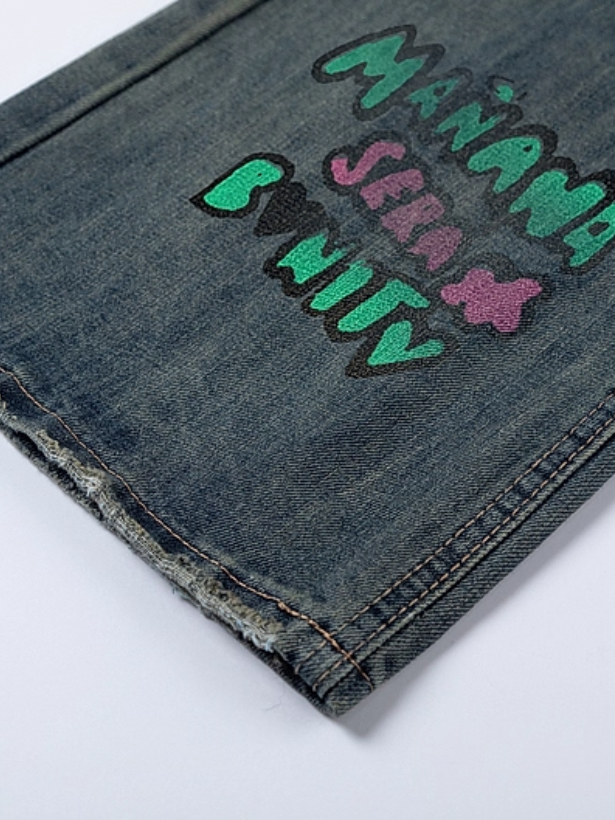 Plush Patch Jeans