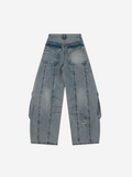 Cargo Wide-Leg Jeans