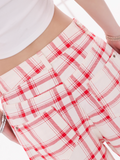 Plaid Wide-Leg Pants