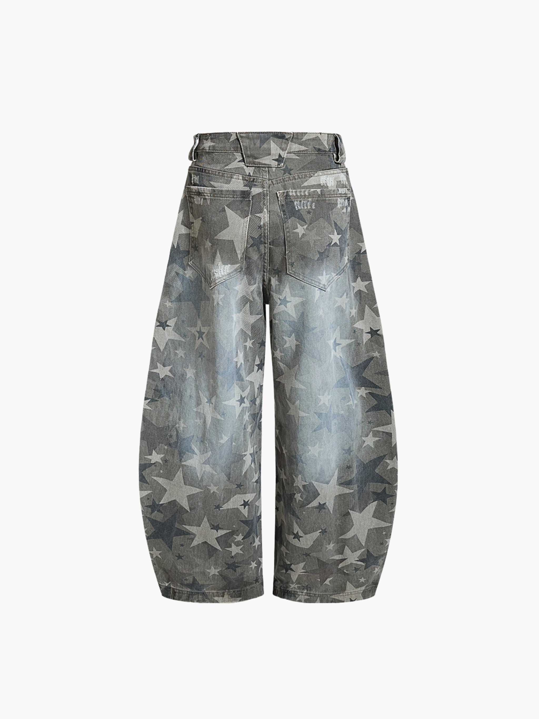 Star Print Baggy Jeans