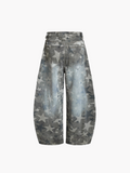 Star Print Baggy Jeans