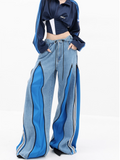 Zipper Stripe Jeans