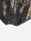 Sheer Floral Corset Top
