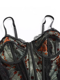 Sheer Floral Corset Top