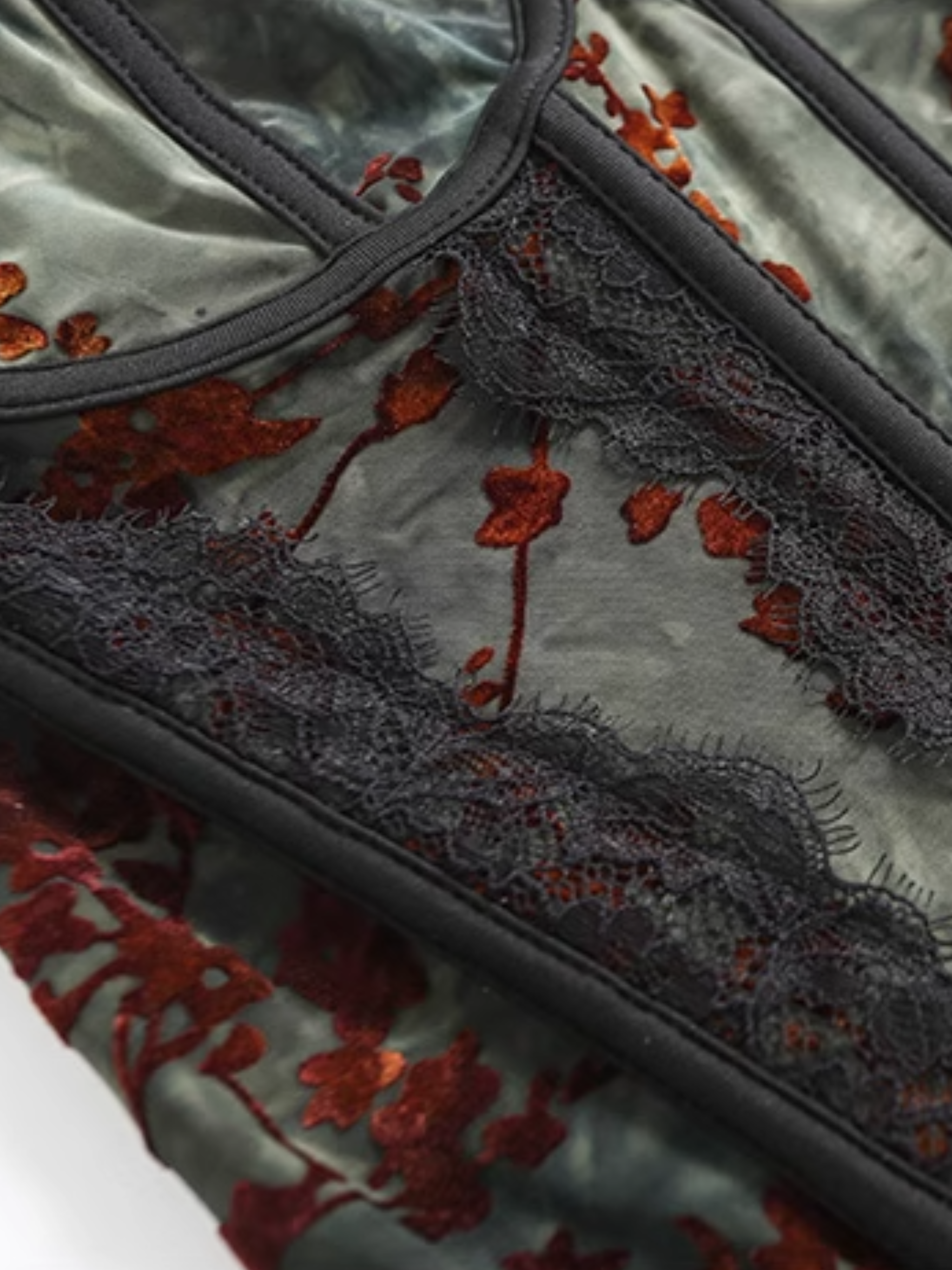 Sheer Floral Corset Top