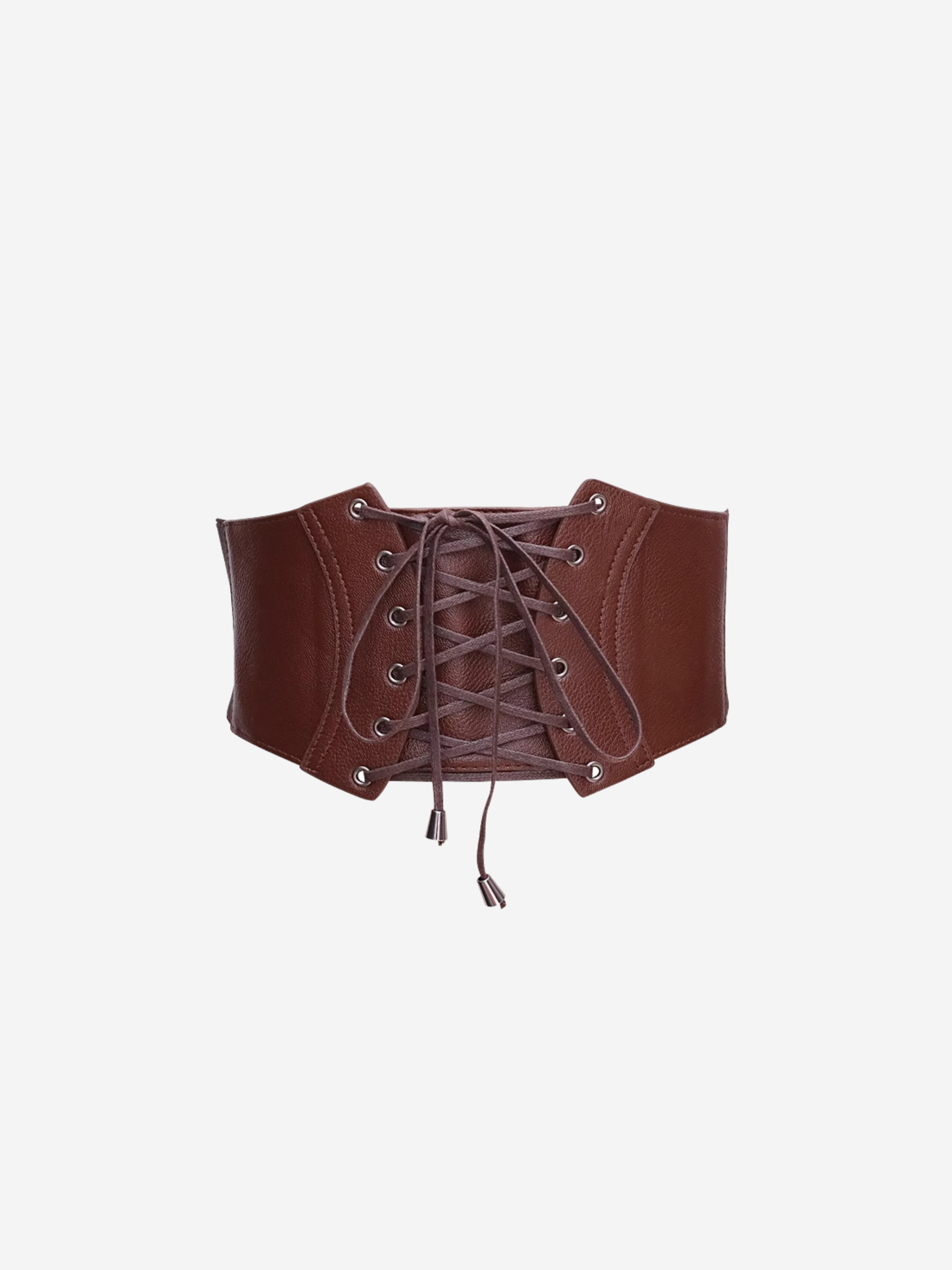 Ceinture corset en cuir