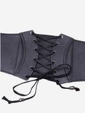 Ceinture corset en cuir