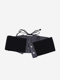 Ceinture corset en cuir