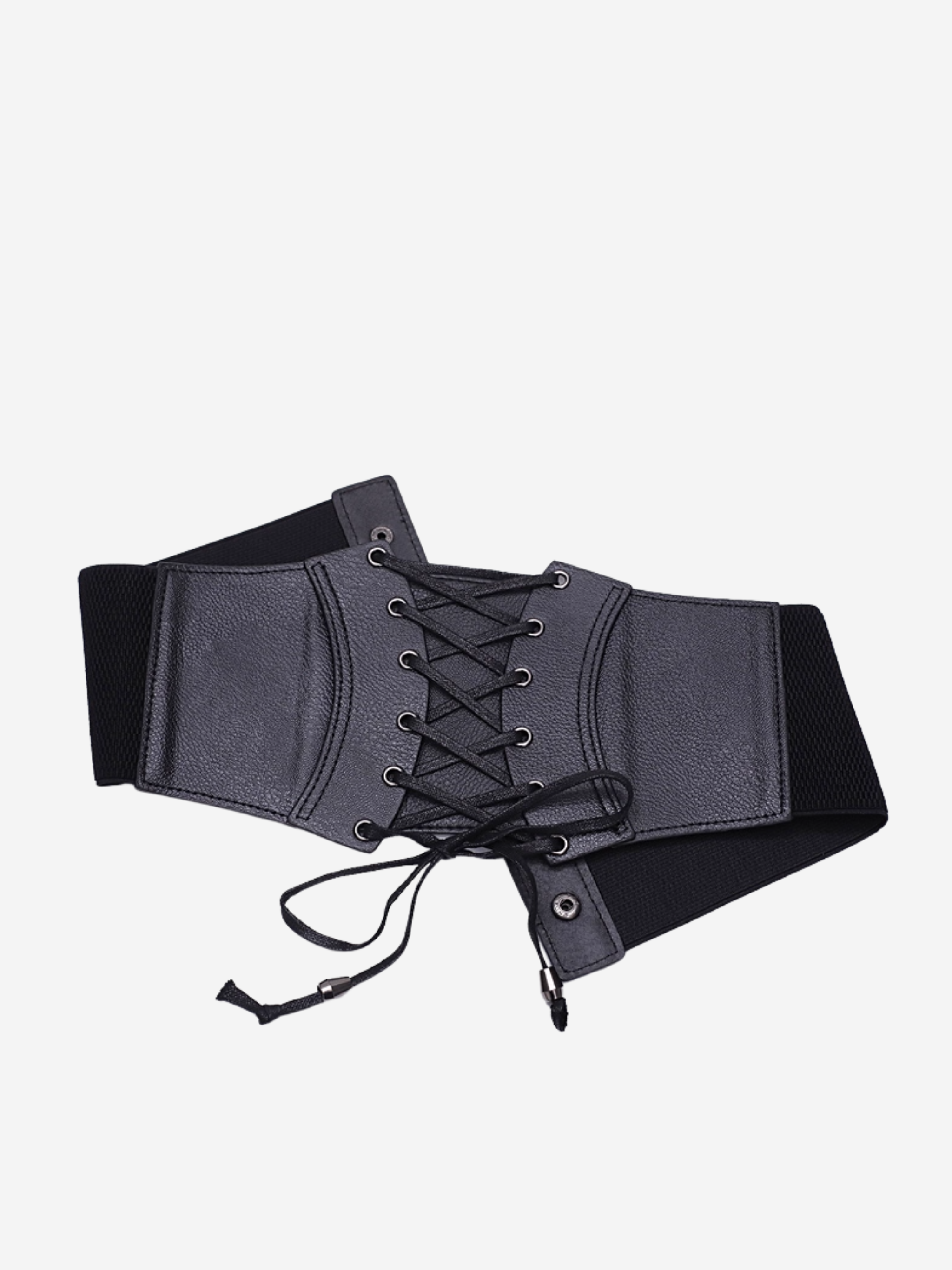 Ceinture corset en cuir
