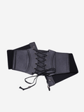 Ceinture corset en cuir