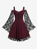 Lace Bell Sleeve Dress