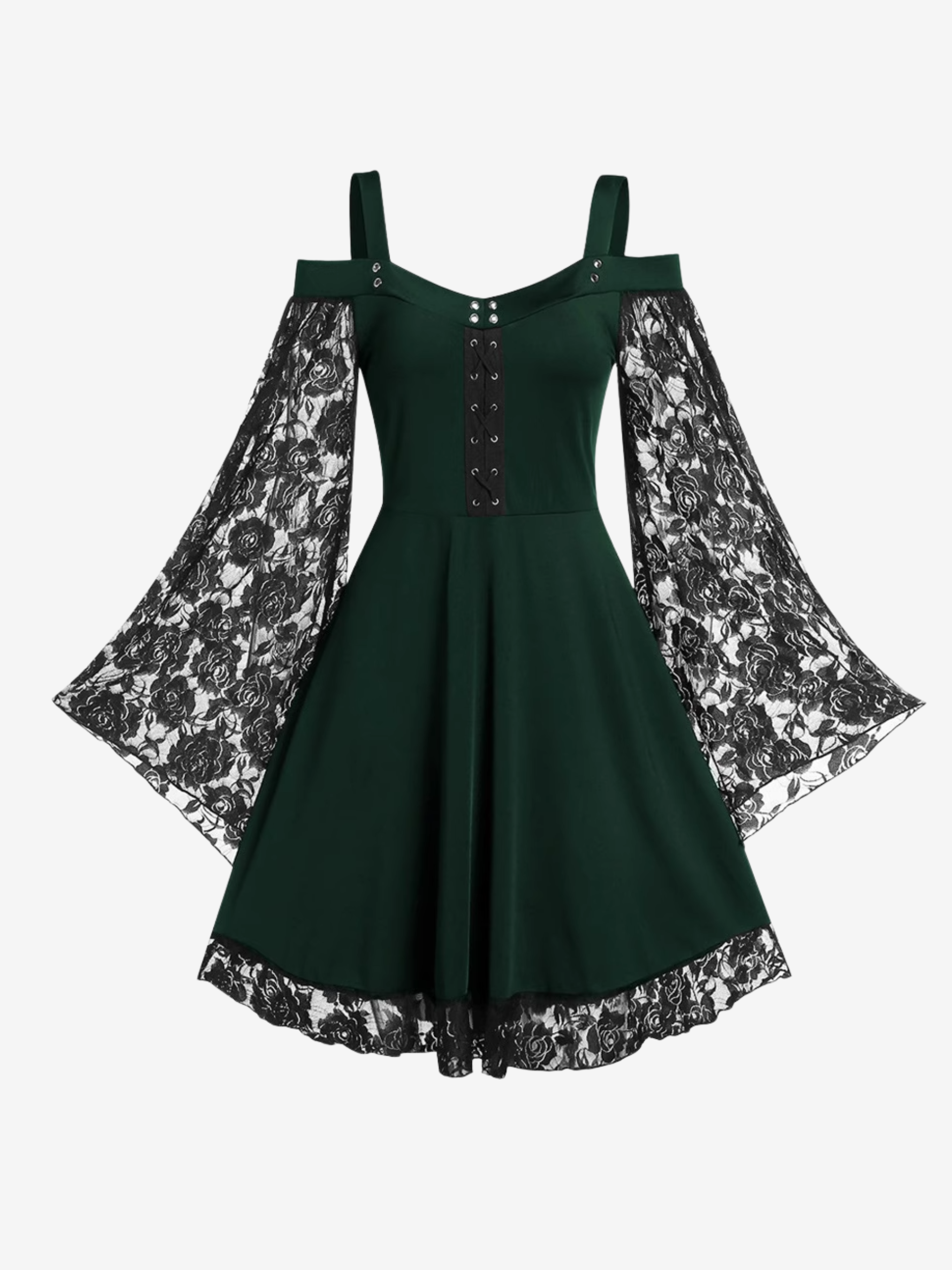 Lace Bell Sleeve Dress