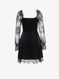 Robe taille en velours