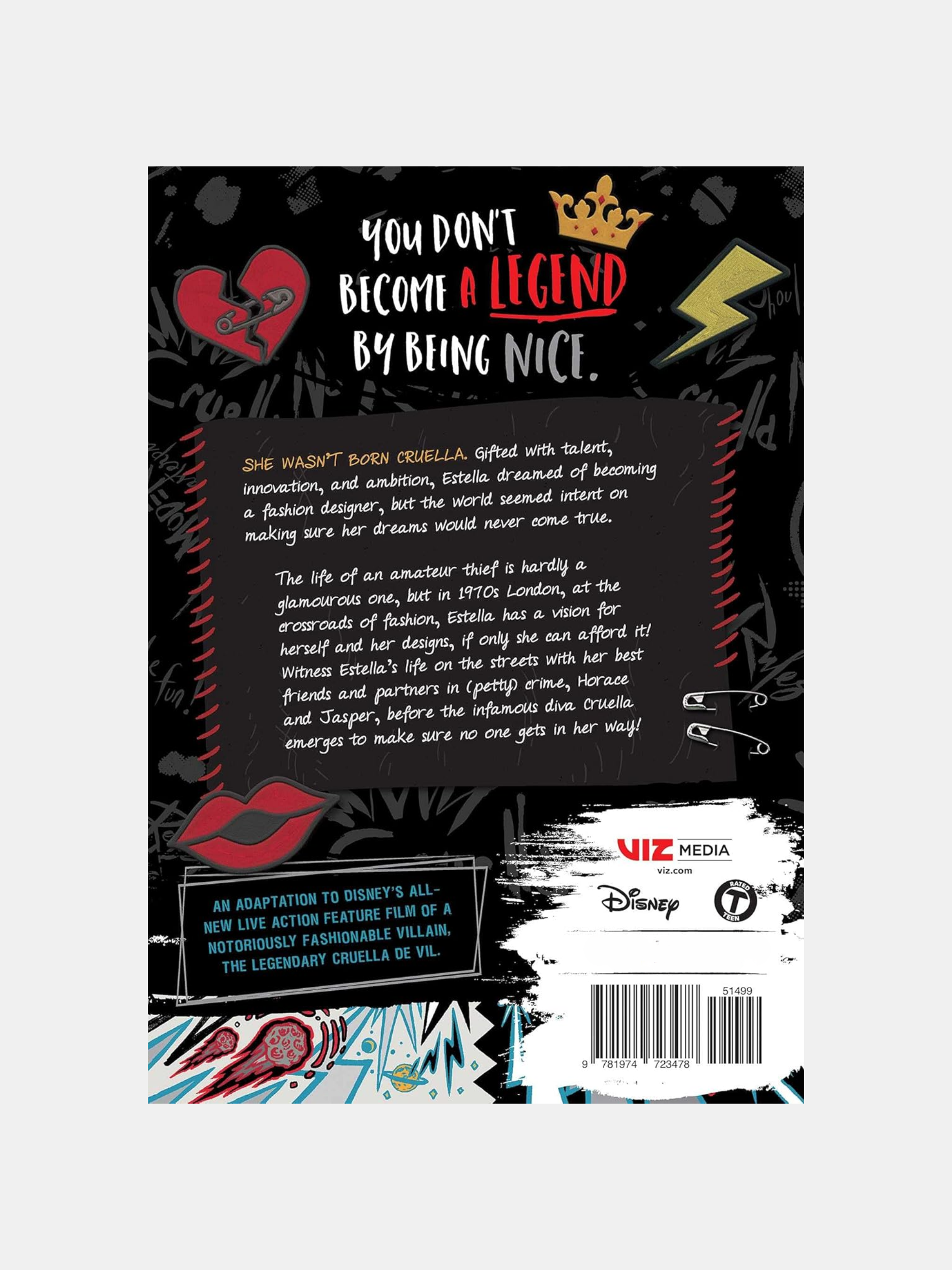 Cruella Black, White, and Red Paperback