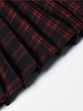 Mini-robe à carreaux et chaînes